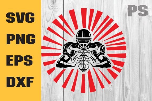 American Football Player SVG: Graphics for Crafts & Branding
