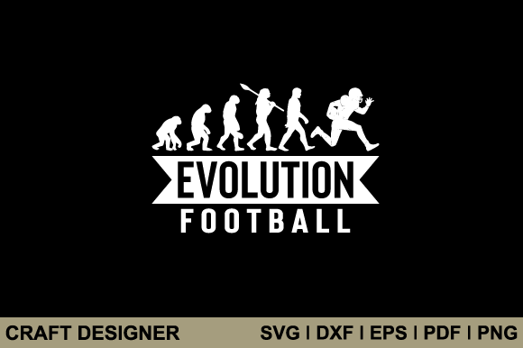 Evolution Football SVG Printable File: Graphics for Crafts