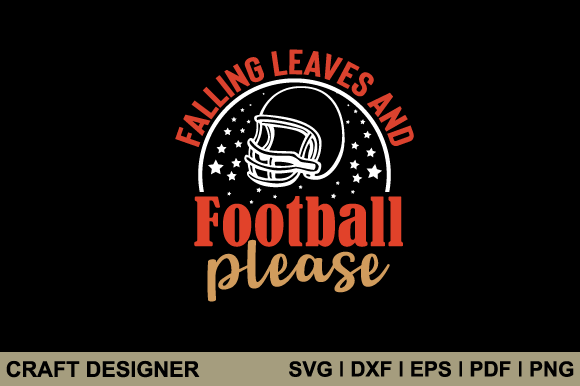 Falling Leaves and Football SVG Graphics for Crafts