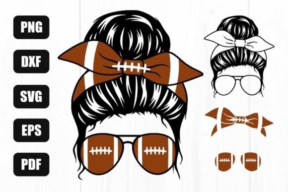 Football Mom SVG Graphics for Crafts & Branding