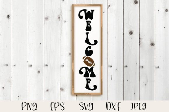 Welcome Football Sign Graphics for Crafts